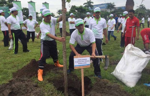 Bandara Juanda Tanam 1000 Pohon dan Pembuatan Bio pori