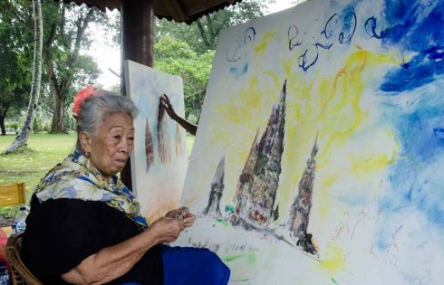 Melukis Bersama Maestro di Candi Prambanan