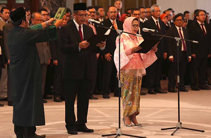 Sugeng dan Rosmaya Dilantik sebagai Deputi Gubernur BI