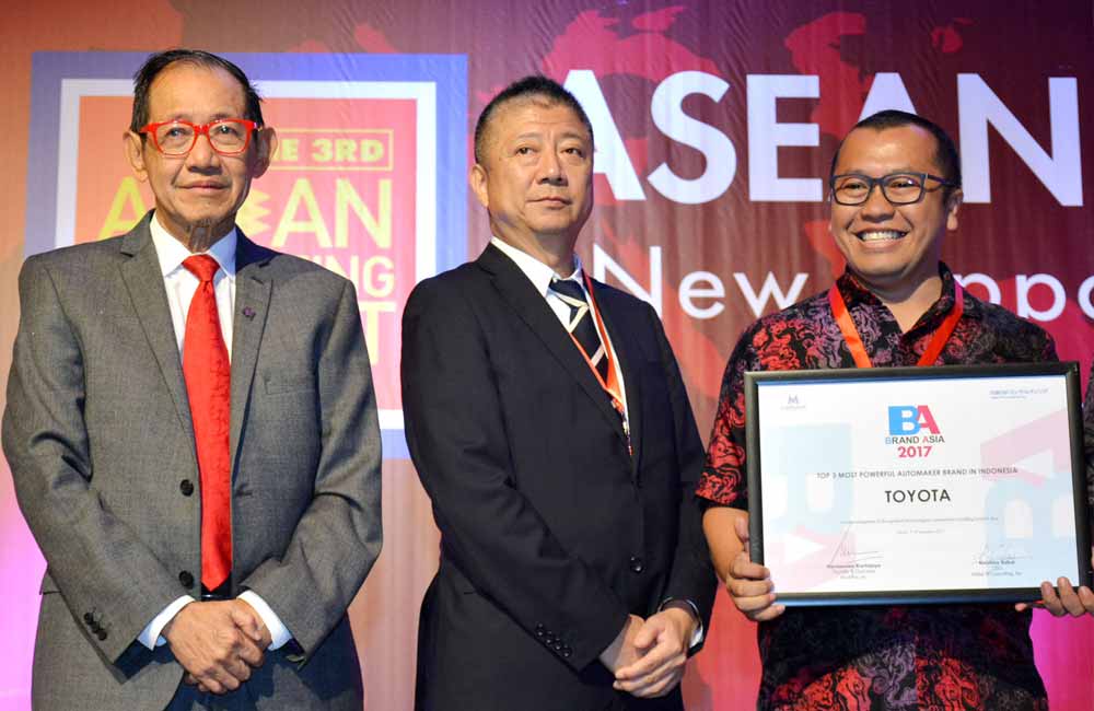 Brand Toyota Raih Penghargaan di 2017 Brand Asia Study