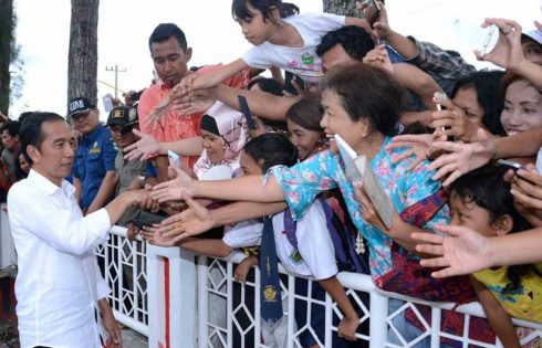 Presiden Sapa Warga Pematang Siantar