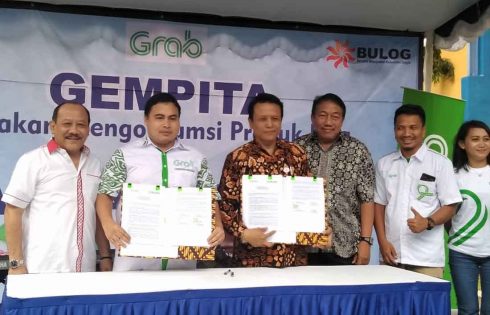 Bulog Divre Yogyakarta Gandeng Grab