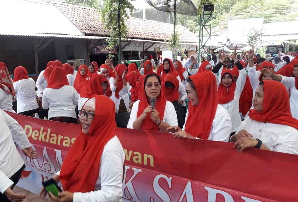 Konsisten Memihak Perempuan, Rampak Sarinah Deklarasi Dukung JKW-KMA