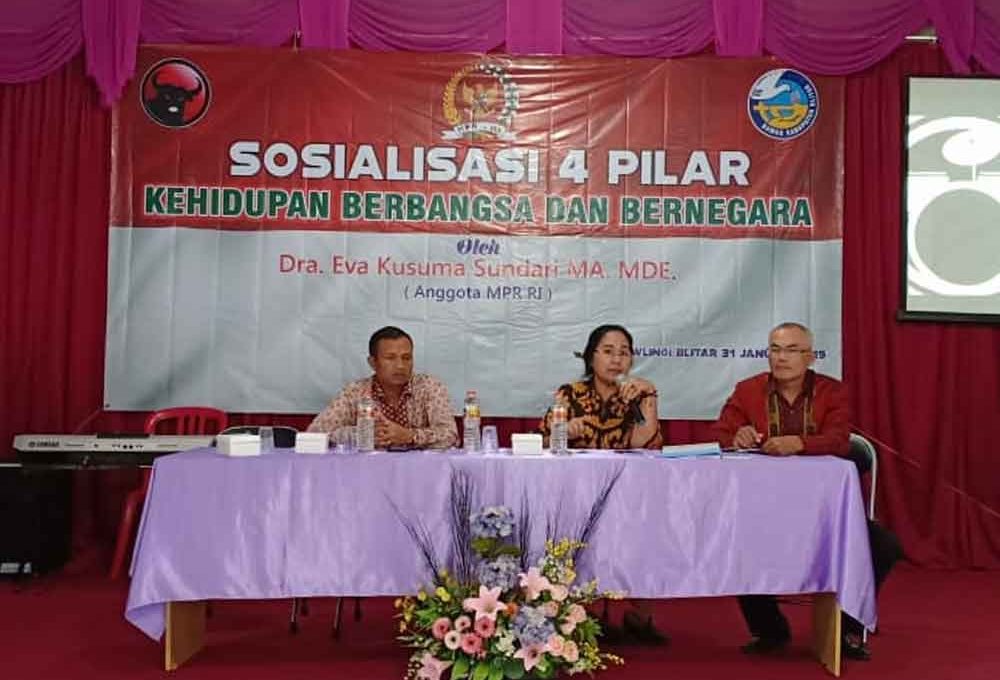 Sosialisasi 4 Pilar MPR dengan BAMAG Blitar Raya