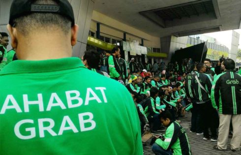 Ratusan Driver Rayakan Hari Jadi Grab