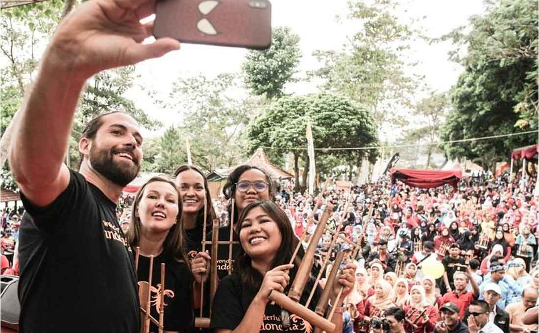 Gelaran Gowes Wisata dan Festival Angklung Perkuat Wisata Kuningan