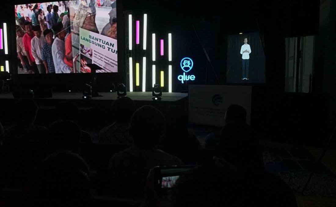 Saat Hologram Jokowi Hadiri Smart Citizen Day 2019