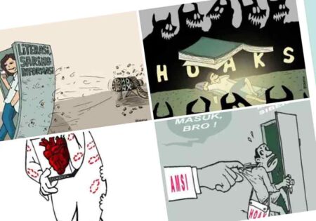 Puluhan Kartun Anti Hoax Banjiri Kontes AMSI Jatim