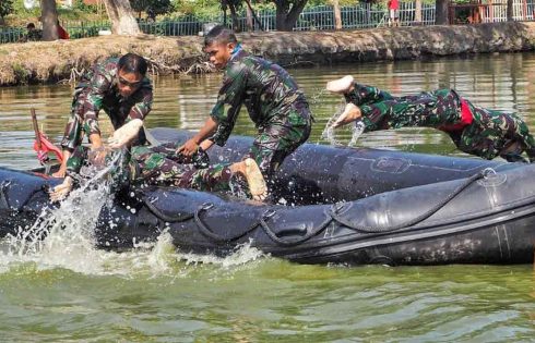 Brigif 2 Marinir Gelar Lomba Binsat Batalyon Unggul