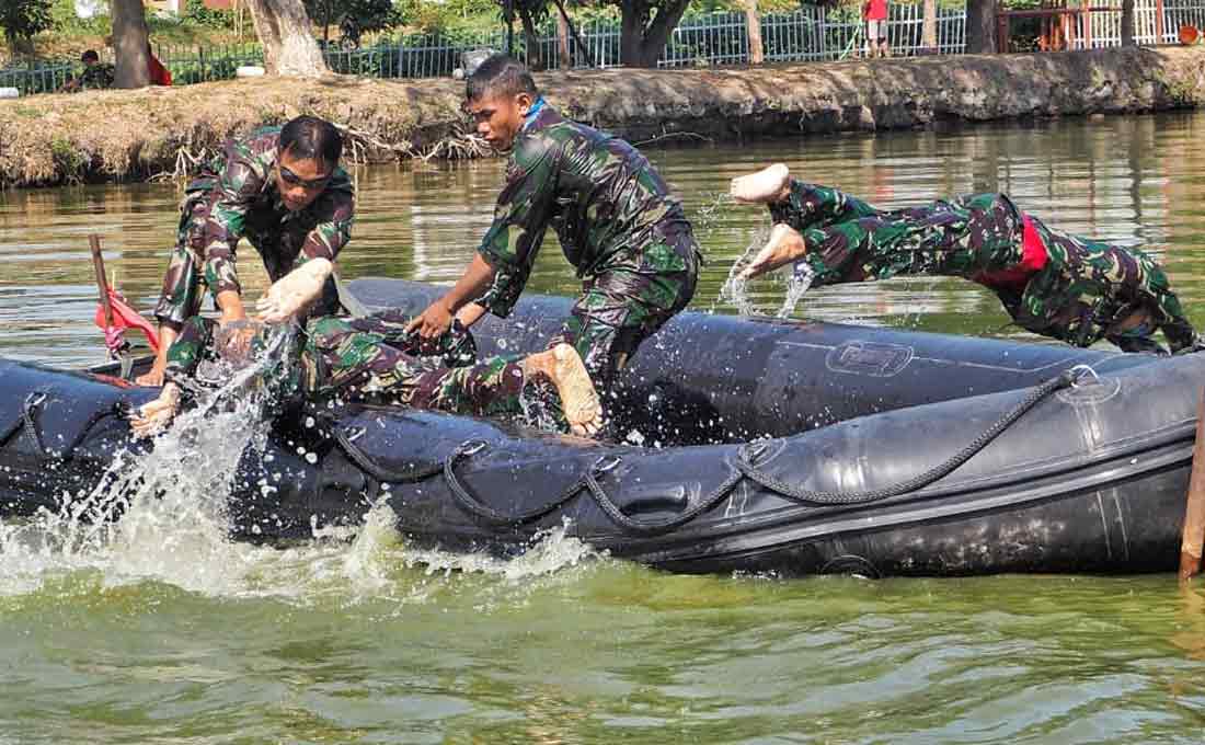 Brigif 2 Marinir Gelar Lomba Binsat Batalyon Unggul
