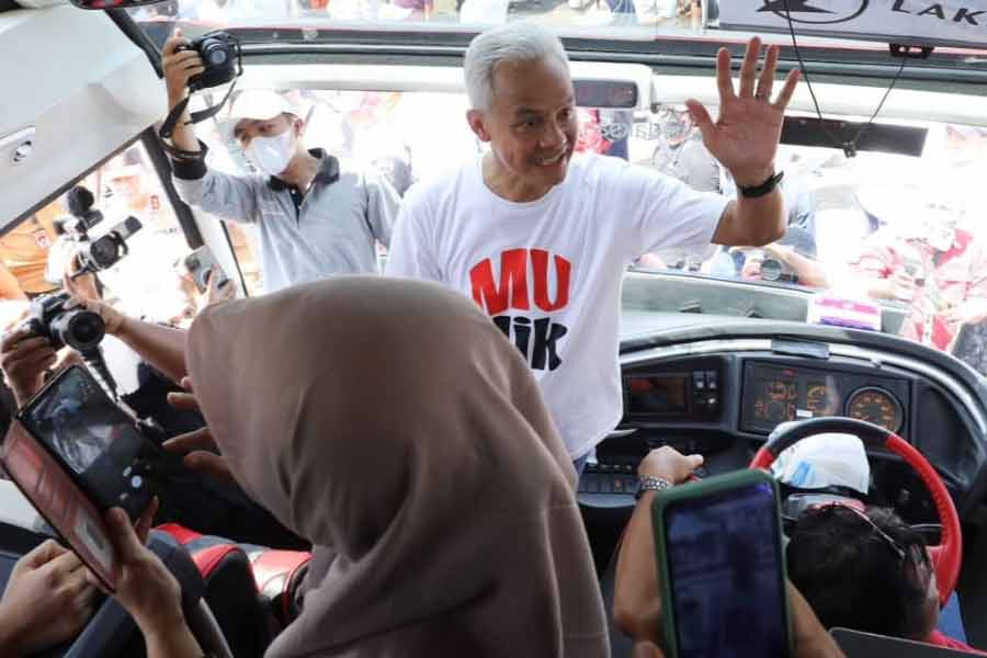 Alhamdulillah, Ganjar Lepas Keberangkatan Mudik Gratis di Jakarta