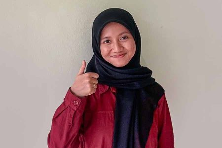 Amrina Rosyadah, mahasiswi Prodi D 4 Kesehatan dan Keselamatan Kerja (K3), Universitas Nahdlatul Ulama Surabaya (Unusa)