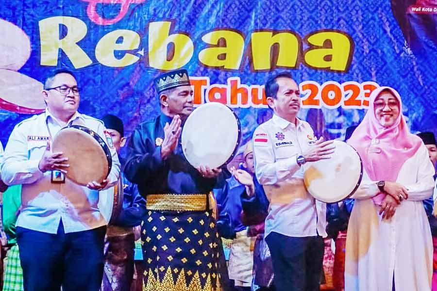 Lomba Rebana dan Kompang Kota Dumai, Agar Tradisi terus Lestari Seremoni pembukaan lomba