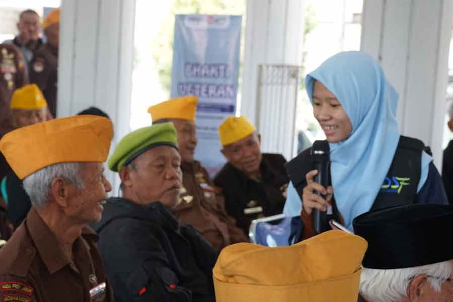 YDSF Sampaikan Santunan dan Paket Sembako untuk Mantan Pejuang Kemerdekaan Acara Bhakti Veteran di Gedung Juang Graha Purna Laga Jaya, Baleendah, Bandung