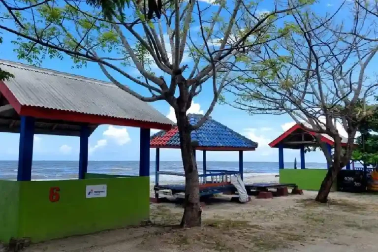 PHE OSES Perkuat Fasilitas Wisata Pantai Kerang Mas Lampung Timur Lewat Pembangunan Gazebo PHE OSES mendukung pengembangan wisata Pantai Kerang Mas Lampung Timur melalui pembangunan 10 gazebo untuk meningkatkan kenyamanan dan ekonomi desa.